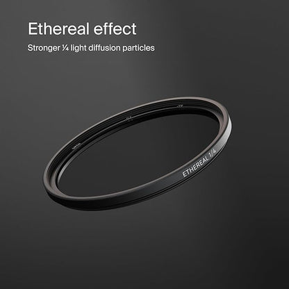 Urth 67mm Ethereal Black Mist ¼ Diffusion Lens Filter (Plus+) - Cinematic Effect, 20-Layer Nano-Coated Black Mist Light Diffusion Particles