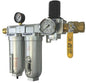 3/4" NPT Industrial (3-Stage) Oil, Moisture Vapor Removing Coalescing Filter and in Line Desiccant Air Dryer and Air Pressure Regulator for Compressed Air Lines