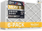 BNX TruFilter 16x25x1 Air Filter MERV 11 (6-Pack) - MADE IN USA - Allergen Defense Electrostatic Pleated Air Conditioner HVAC AC Furnace Filters for Allergies, Dust, Pet, Smoke, Allergy MPR 1200 FPR 7