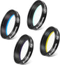 Astromania Deluxe Telescope LRGB 1.25 Inch Filter Set - Colour Filters for Use with Monochrome CCD Cameras - Give Stunning Astrophotographic Results