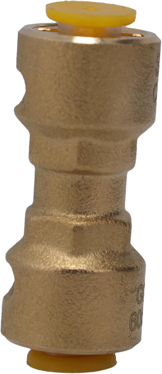 Supplying Demand SB1 1/4 Inch Quick Connect HVAC Brass Coupler Fitting