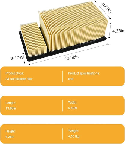 Engine Air Filter BC3Z-9601-A Compatible with FA-1902 11-16 Ford 6.7L Diesel Engine Advanced Large Capacity Replacement Part No. BC3Z-9601-A