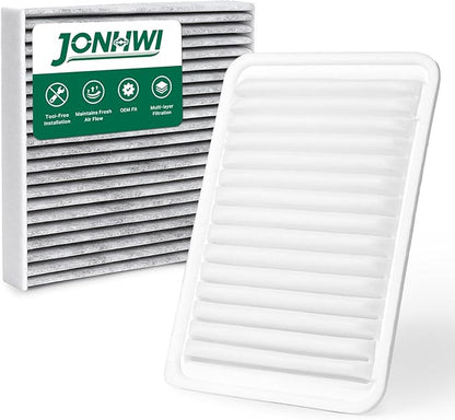 Engine & Cabin Air Filter Compatible with CAMRY 2.4L (2007-2009), CAMRY 2.5L (2010-2017), VENZA (2009-2016), Replace for CF10285 CA10171