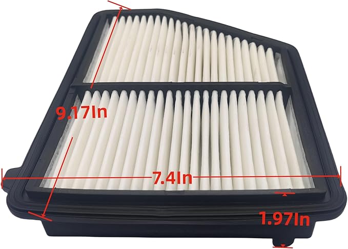 QT051 Engine Air Filter for HR-V 2.0L (2023), Civic 2.0L (2016-2023),Replacement for CA12051, 172205BAA00, WA10416 80291-TF0-E01 80292-TBA-A11 80291-TF3-E01