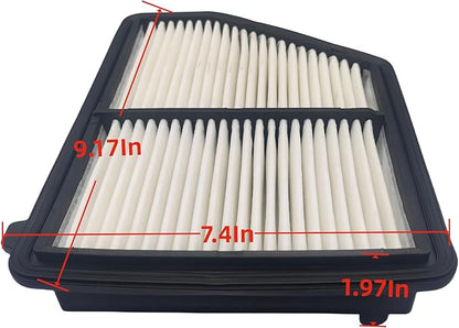 QT051 Engine Air Filter for HR-V 2.0L (2023), Civic 2.0L (2016-2023),Replacement for CA12051, 172205BAA00, WA10416 80291-TF0-E01 80292-TBA-A11 80291-TF3-E01