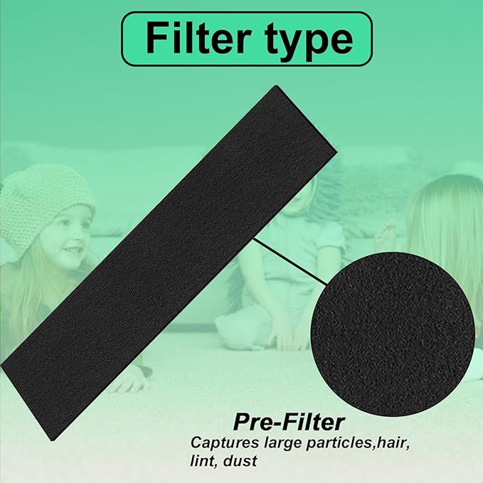 2 Packs HFD320 Replacement Filter Compatible with Honeywell Air Genius 3,4,5,6 Series Air Purifiers-Models HFD300, HFD310, HFD320,HFD360,HFD314, HFD323CV1, HFD323-TGT,HFD324 （2+4）