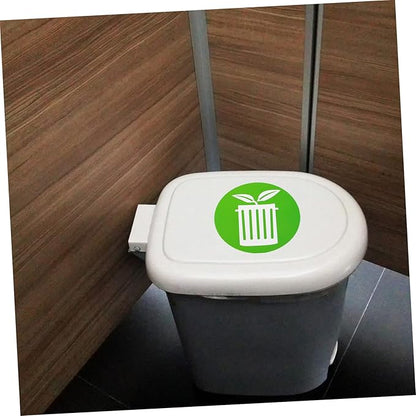 12pcs Garbage Classification Stickers Self-Adhesive Trash Can Labels for Recycling Material for Indoor Outdoor Use Promote Waste Sorting Habits