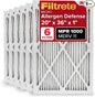 Filtrete 20x36x1 AC Furnace Air Filter, MERV 11, MPR 1000, Micro Allergen Defense, 3-Month Pleated 1-Inch Electrostatic Air Cleaning Filter, 6 Pack (Actual Size 19.81x 35.81x0.81 in)