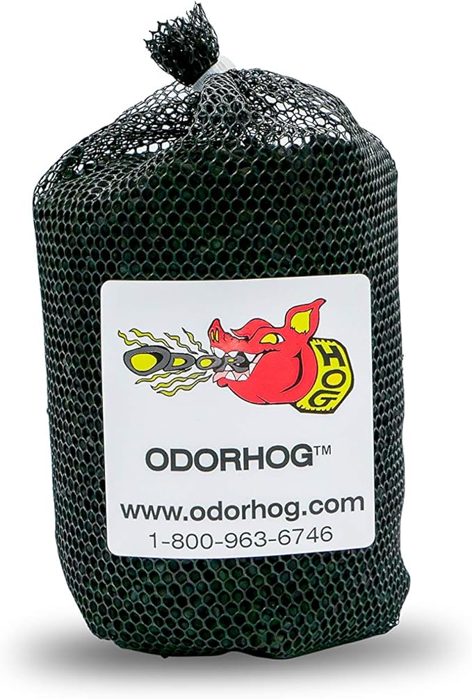 OdorHog Metal Cap Slip On Vent Stack Pipe Filter 4" Black ABS, Removes Outdoor and Sewer Odor Problems (4.0-inch)