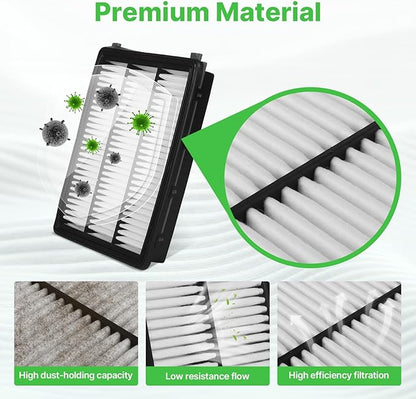 2PCS Engine Air Filter Fit for Hyundai Tucson 2016-2021, Kia Sportage 2017-2022 Air Filter Replacement Engine Filter Automotive Accessories# CA12065
