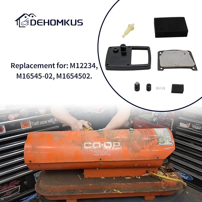 M16545 Filter Cover PP217 Pump PP214 Filter kit Fits for Desa, Master, Reddy, Remington Heaters Replaces for Reddy Heater Pro 110 115 RM115 R100A Filter