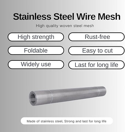 20 Mesh Stainless Steel 304 Wire Mesh Fence Screen 23.5 inches x 10 feet