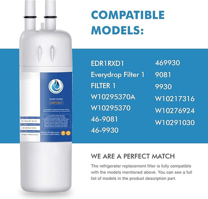 Replacement for EDR1RXD1, W10295370A, WHR1RXD1, Compatible with Kenmore 46-9081, 9081, 46-9930, 9930, P4RFWB, P8RFWB2L, W10276924, W10291030-2 Packs