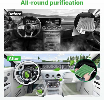 Engine+Cabin Air Filters Set Fit for Jeep Wrangler 2018-2025 2026, Jeep Gladiator 2020-2025 2026 Engine Air Filter Replacement AC Air Filter Kit Automotive Accessories# 68257030AA 68301863AA