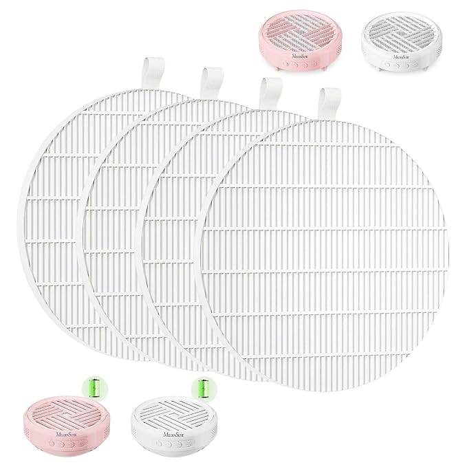 MelodySusie SProR Nail Dust Collector Replacement Filter,4 Pack Reusable Dust Filter for MelodySusie SProR Nail Dust Vacuum Fan Collector Extractor Electric Dust Suction Machine