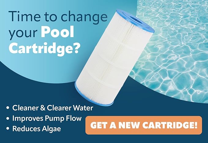 Pureline Pool Replacement Cartridge Filter, 100 Sq Ft, PL0126, Compatible with Jandy CS100