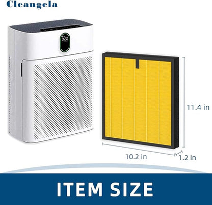 HY4866 Replacement Filter for MORENTO HY4866, YIOU M1 Air Purifier, WESTHEY HY4866 3-In-1 Filtration Activated Carbon Upgrade Pet Dander Version Genuine HY4866 Air Purifier Replacement Filter