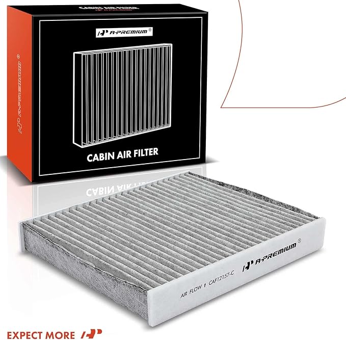 A-Premium 2-PC Cabin Air Filter with Activated Carbon Compatible with Lexus, Mazda & Toyota Models - Avalon, Camry, Corolla, Highlander, Prius, RAV4, Sienna, Venza, ES300h, UX200, RX350, RX450h