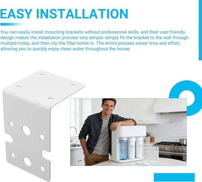 Whole House Mounting Bracket,Housing Mounting Metal Bracket,for 10" and 20" Water Filter Housing, Compatible with Pentek 244047, 150578, MC-1A, 150061