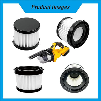 Suitable for DeWalt DCV501HB 20V DCV5011H Air Filter Replacement, Pack of 4