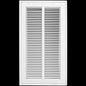 HVAC Premium 10 x 24 Duct Opening Steel Return Air Filter Grille, for 1-inch Filter, Removable Door, Flat Stamped HVAC Vent Cover Grille, Outer Dimensions 12.5 x 26.5