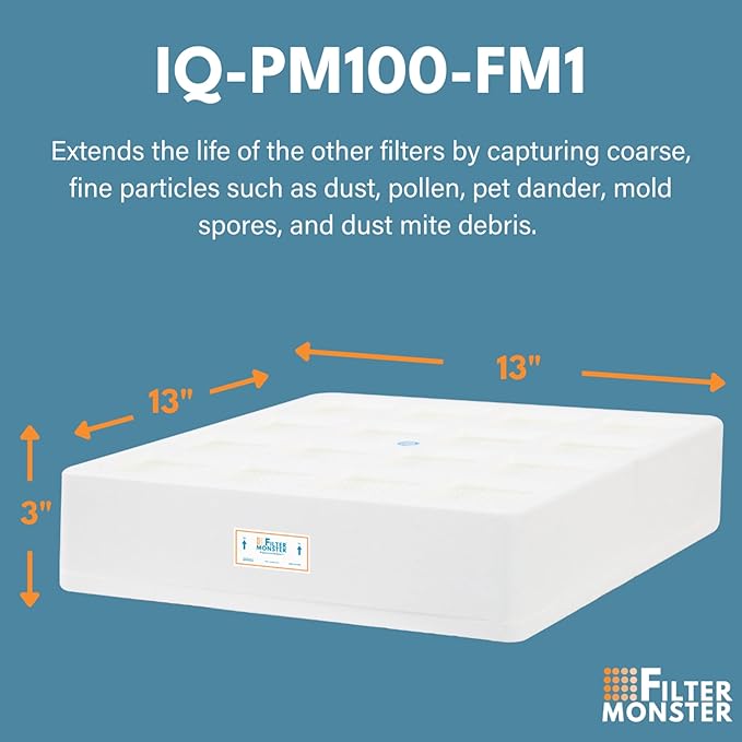 Filter-Monster Branded Replacement Compatible with IQAir HeathPro Series Pre-Max Pre-Filter