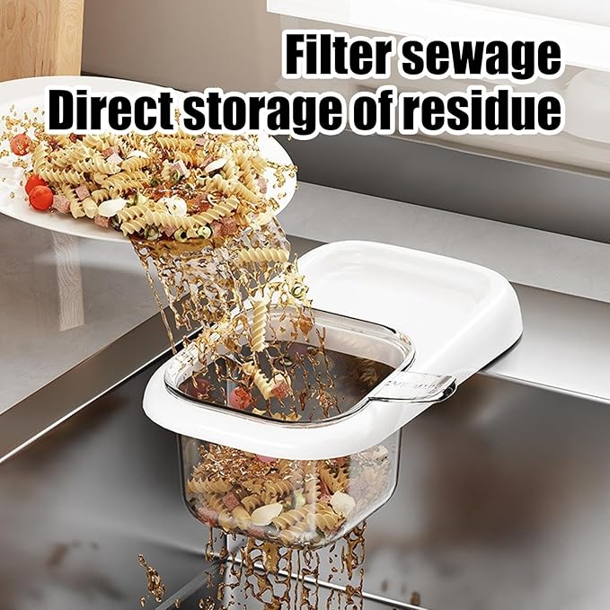 Sink Filter Basket, Efficient Drainage Design, 150g, Suction Cup Sink Rack, Kitchen Drain Basket, Compact & Space-Saving, for Home, Apartment, Restaurant, Dorm, Fruit, Vegetable, Pasta