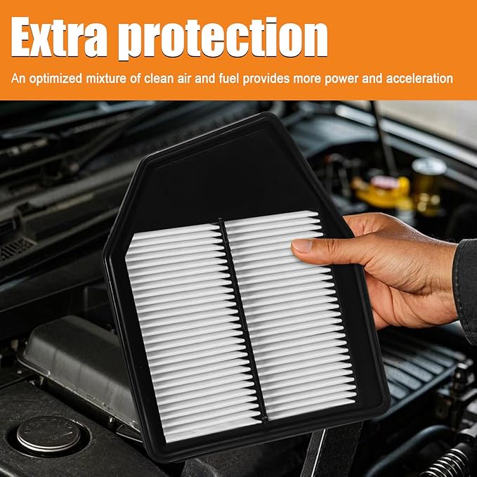 Engine Air Filter 17220-R40-A00 Compatible with Honda Models - Accord 2008 2009 2010 2011 2012,XGA10467,AF1347, A3164C,Crosstour 2012 2013 2014 2015 - L4 2.4L - Replace# 17220-R40-A00
