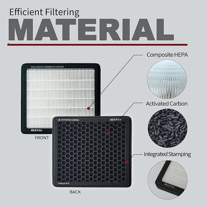 Cabin Air Filter for Toyota 4Runner Highlander RAV4 Tundra Camry Corolla Prius Sienna Avalon (2010-2019) Lexus ES RX NX Subaru Outback,Dual layer Air Filter Replacement with Activated Carbon