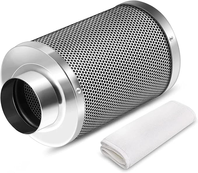 air purifier filter, FSLH 4 Inch Air Carbon Filter Odor Control, Smelliness Scrubber Parts,Compatible For Grow Tent Room