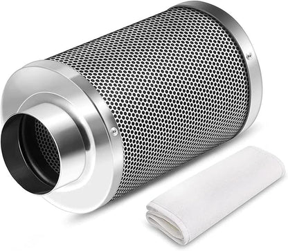 air purifier filter, FSLH 4 Inch Air Carbon Filter Odor Control, Smelliness Scrubber Parts,Compatible For Grow Tent Room