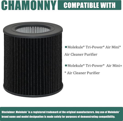Air Mini PECO-HEPA Tri-Power Filter Replacement, Compatible with Molekule PECO-HEPA Tri-Power Air Mini and Air Mini+ Air Purifier, 1 Pack