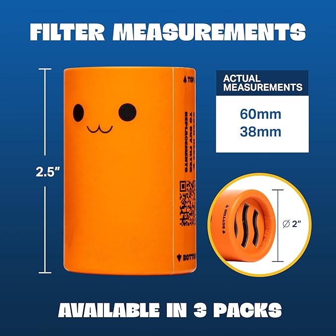 Portable & Eco-Friendly Personal Air Filter | Discreet HEPA & Carbon Filtration | Biodegradable & Up to 300+ Uses | Keychain Design for On-the-Go Freshness (Catnip)