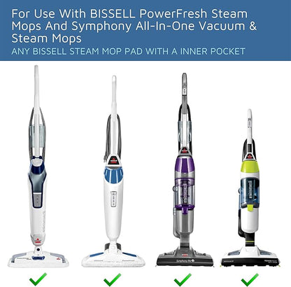 F Flammi 24 Pcs Fragrance Discs Compatible with Bissell Powerfresh and Symphony Series Steam Mop, Including 4 Different Scent Discs (12 Spring Breeze, 4 Lemon, 4 Jasmine, 4 Ocean Breeze)
