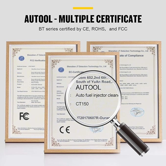 AUTOOL Ultrasonic Fuel Injector Cleaner Tester Support Petrol Motorcycle Automotive Fuel Cleaning