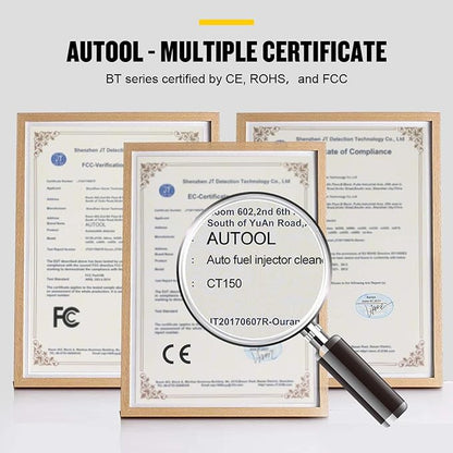 AUTOOL Ultrasonic Fuel Injector Cleaner Tester Support Petrol Motorcycle Automotive Fuel Cleaning