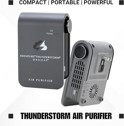 EdenPURE Thunderstorm III Air Purifier – Small Plug-In Ozone Generator & Ionizer – Eliminates Odors, Pet Smells, Smoke, Mold – Filter-Free Portable Cleaner for Home, Travel, Car, Office Use