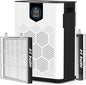 Air Purifiers for Home up to 3000 Sq Ft with Washable Filters, 2x H14 True HEPA Filter, 2xSpeed Fan with Turbo Mode, CADR 500m³/h Remove Pet Hair Odor, 22dB Sleep Mode for Bedroom, Large Room,Office