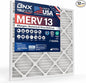 BNX TruFilter 20x24x1 Air Filter MERV 13 (12-Pack) - MADE IN USA - Electrostatic Pleated Air Conditioner HVAC AC Furnace Filters for Allergies, Pollen, Mold, Bacteria, Smoke, Allergen, MPR 1900 FPR 10