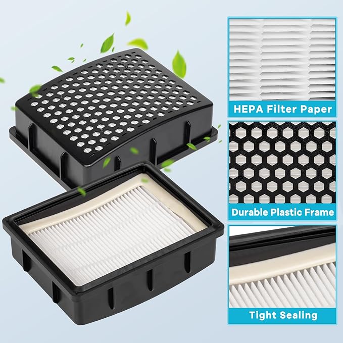 2Pack K3010 HEPA Replacement Filter for Kenmore Upright Vacuum Cleaner BU4018 BU4020 BU4021 BU4022 BU4050 BU3040 DU2012 DU2015 DU5080 DU5092 DU2109 DU2055
