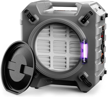 Abestorm Commercial Air Scrubbers for Home, 750 CFM HEPA Air Scrubber with UV-C Light 4-Stage Filtration, Negative Air Machine for Damage Restoration, Stackable, S1