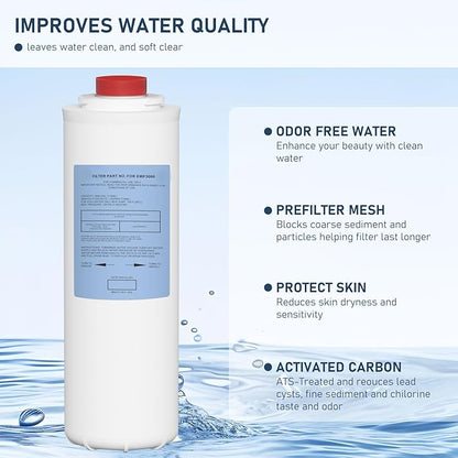 51300C Water Replacement Filter Compatible with Elkay 51300C EWF3000, and Ezh20 Bottle Filling Station, 3000 Gallon Water Filter Replacement for ERF750, 51299C, 55898C (No Chip)