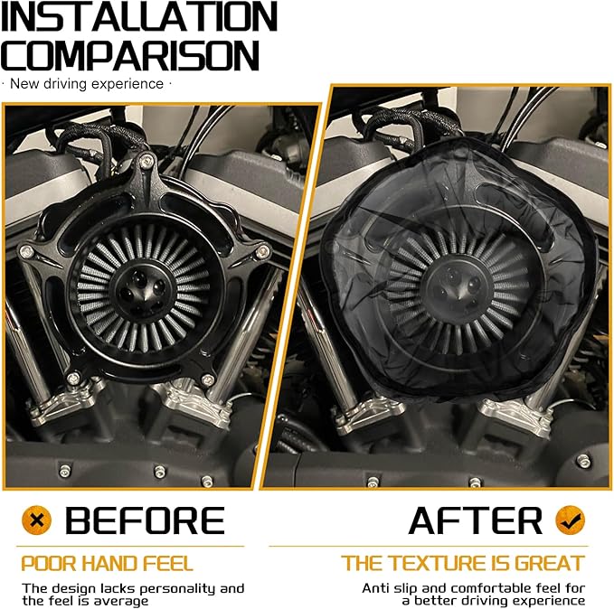 Air Filter Cover Motorcycle Waterproof Air Cleaner Rain Sock Dustproof Protective Air Intake Cover Fit for Harley Dyna Sportster Softail Touring Models