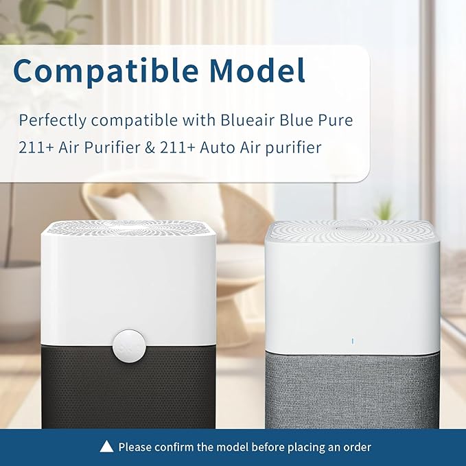 2-Pack Premium Filter Replacement Compatible with 211+ Air Purifier, 2-in-1 Replacement Filter
