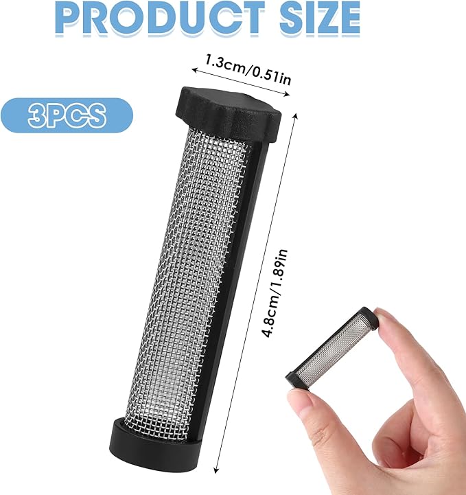 3 PCS 288747 Paint Filter, Paint Sprayer Accessories Compatible with Graco Magnum RroX7 ProX9 ProX17 ProX19 ProX21 XR5 XR7 XR9, Replacement Parts, Form-Fitted Design Prevents Incorrect Insertion