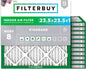 Filterbuy 23.5x23.5x1 Air Filter MERV 8 Essential Dust & Allergy Defense (12-Pack), Electrostatic Pleated HVAC AC Furnace Filters Replacement, Made in USA (Actual Size: 23.38 x 23.38 x 0.75)