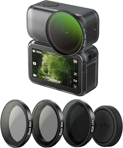 SmallRig Nano Filters Kit for DJI Osmo Nano, Including 1/2 Black Diffusion Filter, 1/4 Black Diffusion Filter, and ND8-CPL Polarizing Filters