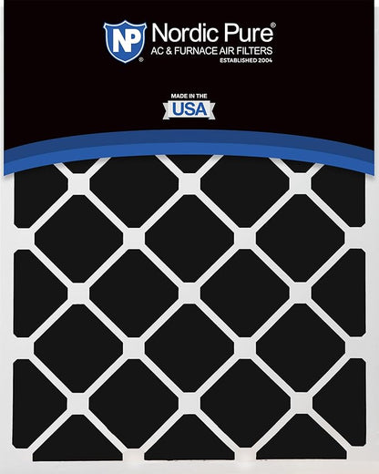 Nordic Pure 20x25x5 (Actual Size: 19 3/4 x 24 3/4 x 4 3/8) Lennox X6673 X6675 Replacement AC Filter MERV 15 + Carbon 2 Pack