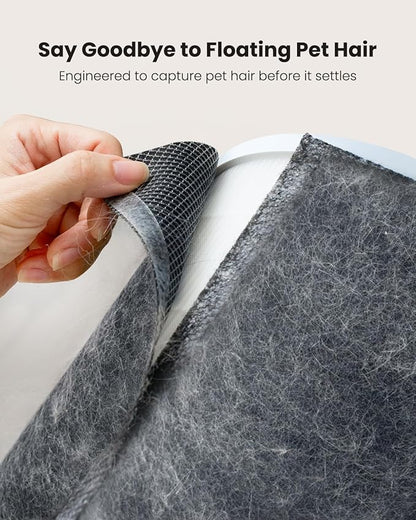 Large Air Purifiers for Home Large Room up to 4200ft², Yaber HEPA Air Purifier for Home Pets, Auto Mode PM2.5 VOC Monitor with Lights, APP Air Cleaner for Allergies Pet Hair Odor Pollen Smoke Dust