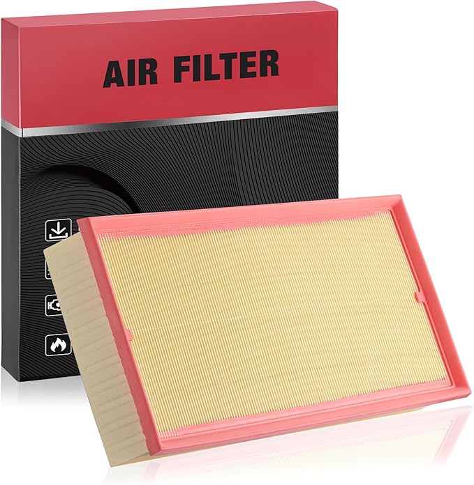 BDFHYK CA10236 Engine Air Filter Compatible with Audi Q7 2007-2015, compatible with Volkswagen Touareg 2004-2017, compatible with Land Rover Range Rover 2006-2009, Replace# 17801-0D020